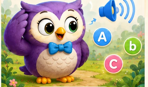 Aktiviti mendengar bunyi huruf dalam Phonics Forest