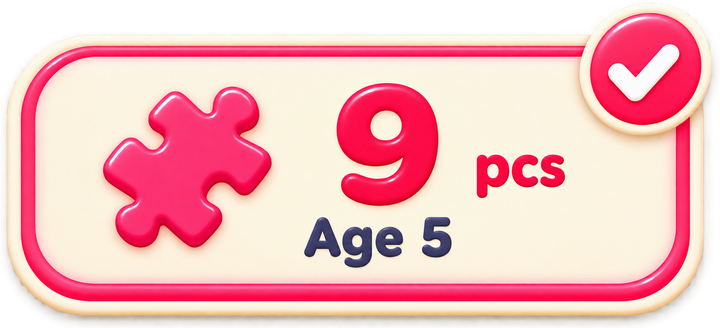 9 pieces, age 5