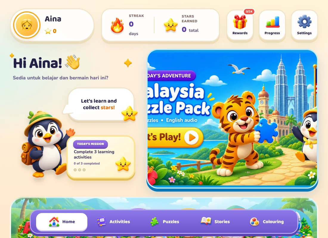Ruang belajar Jom English